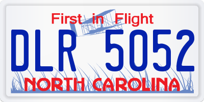 NC license plate DLR5052