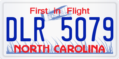 NC license plate DLR5079