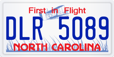 NC license plate DLR5089