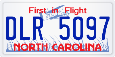 NC license plate DLR5097