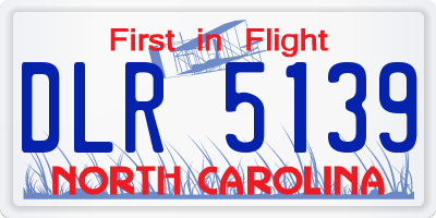 NC license plate DLR5139