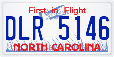 NC license plate DLR5146