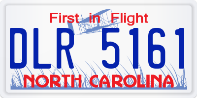 NC license plate DLR5161