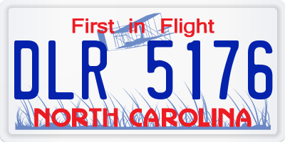 NC license plate DLR5176
