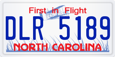 NC license plate DLR5189
