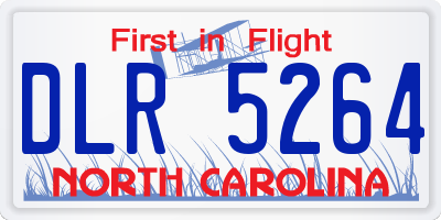 NC license plate DLR5264