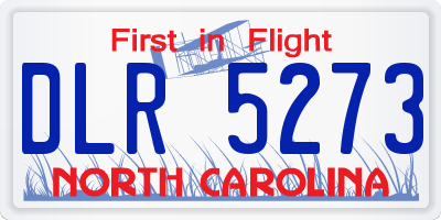 NC license plate DLR5273