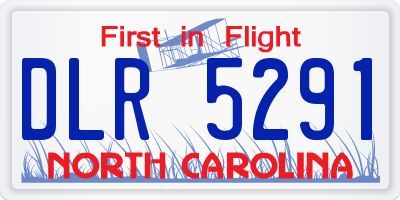 NC license plate DLR5291