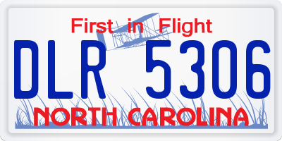 NC license plate DLR5306
