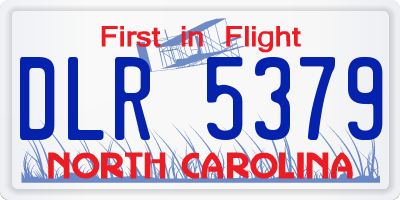 NC license plate DLR5379