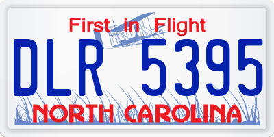 NC license plate DLR5395
