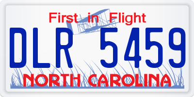 NC license plate DLR5459