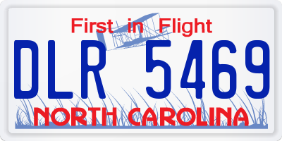 NC license plate DLR5469