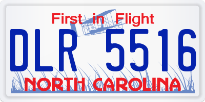 NC license plate DLR5516
