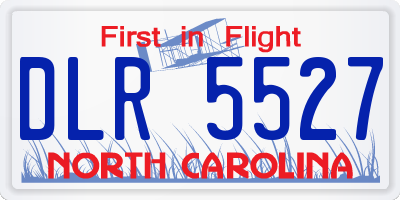 NC license plate DLR5527