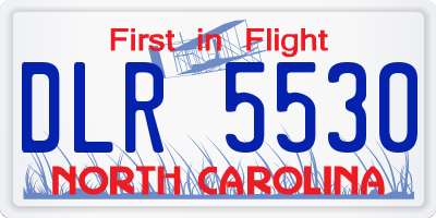 NC license plate DLR5530