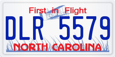 NC license plate DLR5579
