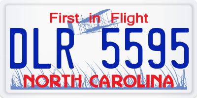 NC license plate DLR5595