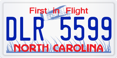 NC license plate DLR5599