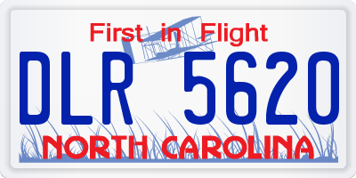 NC license plate DLR5620