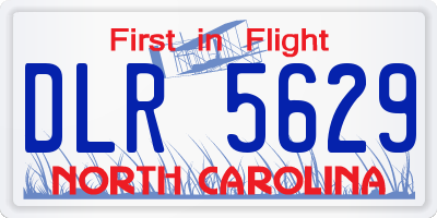 NC license plate DLR5629