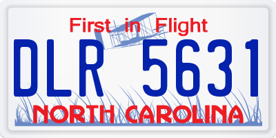 NC license plate DLR5631