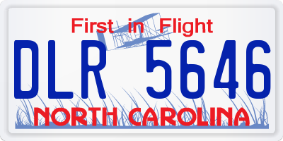 NC license plate DLR5646