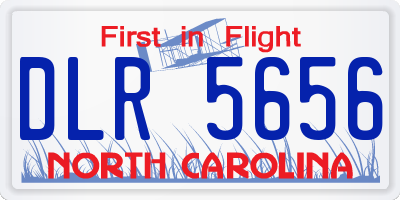 NC license plate DLR5656