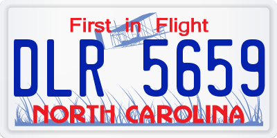 NC license plate DLR5659