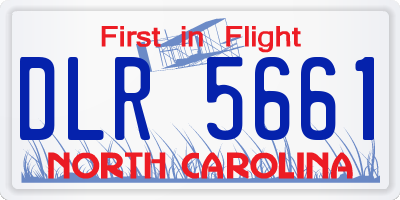 NC license plate DLR5661