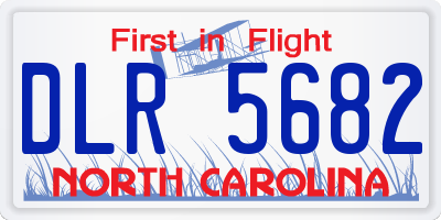 NC license plate DLR5682