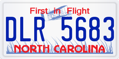 NC license plate DLR5683