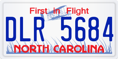 NC license plate DLR5684