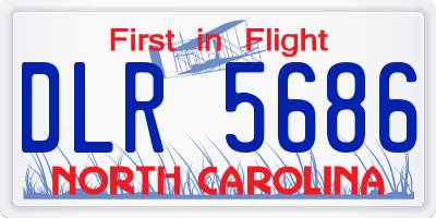 NC license plate DLR5686