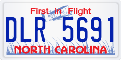 NC license plate DLR5691
