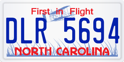 NC license plate DLR5694