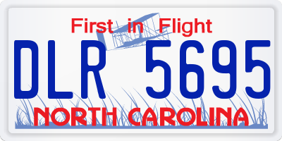 NC license plate DLR5695