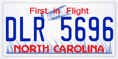 NC license plate DLR5696