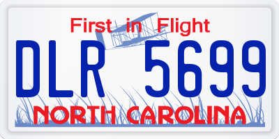 NC license plate DLR5699