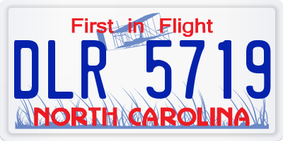 NC license plate DLR5719