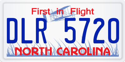 NC license plate DLR5720