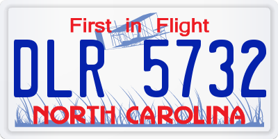 NC license plate DLR5732