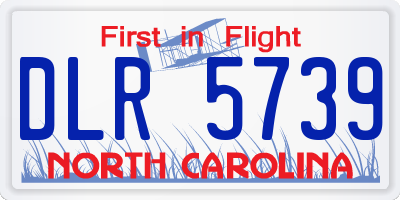 NC license plate DLR5739