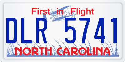 NC license plate DLR5741
