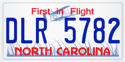 NC license plate DLR5782