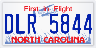 NC license plate DLR5844