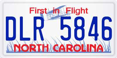 NC license plate DLR5846