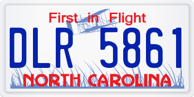 NC license plate DLR5861