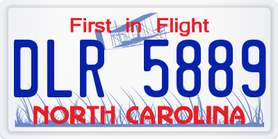 NC license plate DLR5889