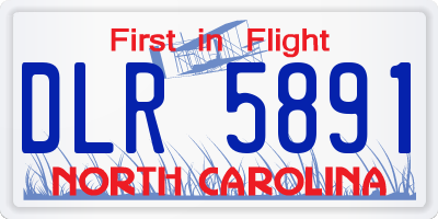 NC license plate DLR5891